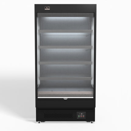 AG Equipment 1000mm 440L Open Display Fridge OMS1000