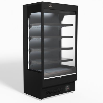 AG Equipment 1000mm 440L Open Display Fridge OMS1000