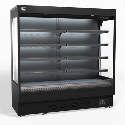 AG Equipment AG-OMS2000 Open Display Fridge — front view