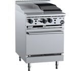 B+S Black Oven with 300mm Grill Plate & 300mm Char Broiler Natural Gas