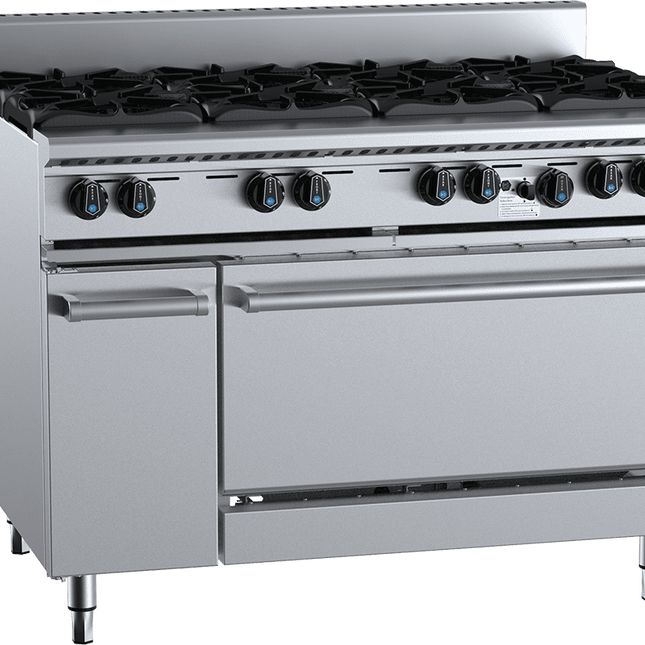 B+S Black Eight Burner Oven LPG