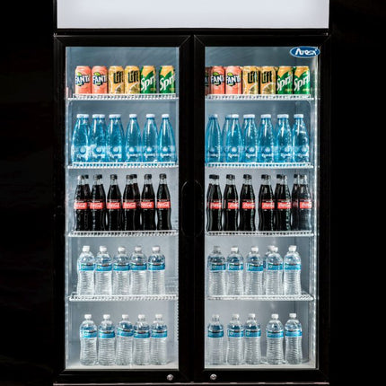 Atosa Double Glass Door Mounted Refrigerator P1000WB-A