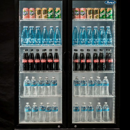Atosa Double Glass Door Mounted Refrigerator P1000WB-A