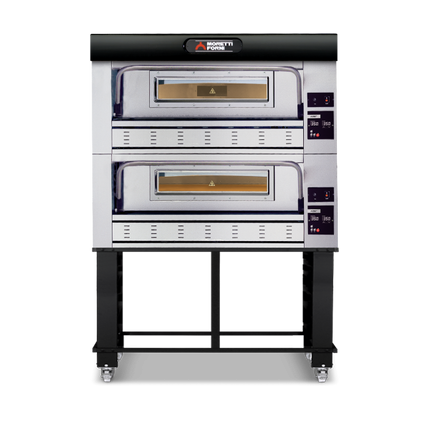 Moretti Forni Gas Double Deck Oven on Stand 12x 30cm Pizza COMP P110G A/2/S