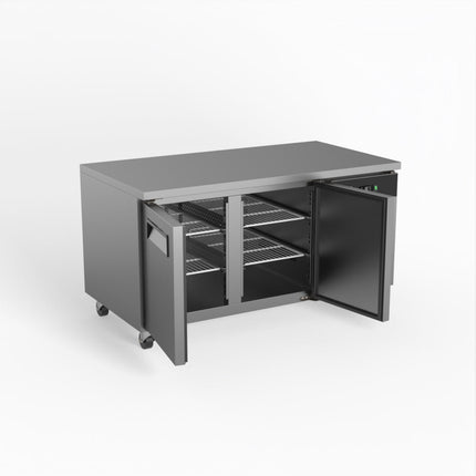 AG Two Door Commercial Worktop / Under Bench Fridge 800mm Depth