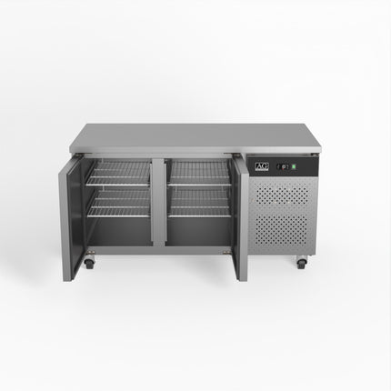 AG Two Door Commercial Worktop / Under Bench Fridge 800mm Depth