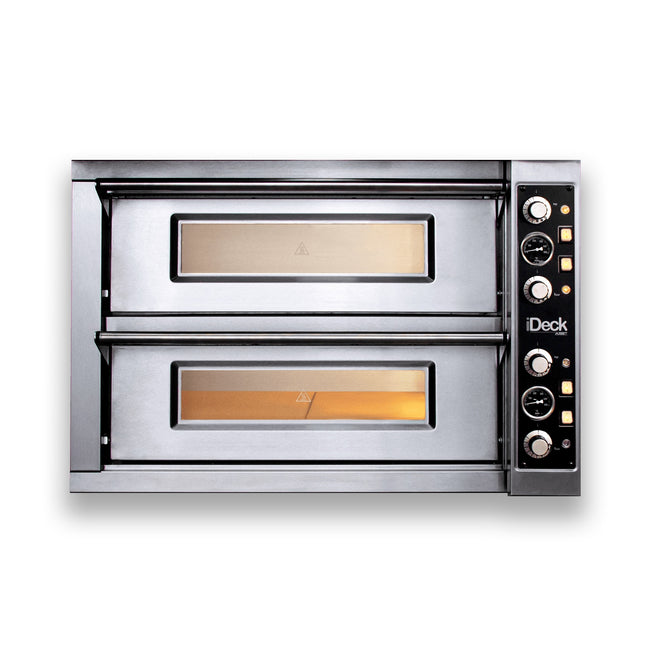 Moretti Forni Double Deck iDeck Electro-Mechanical Controls Oven 8x 35cm Pizza PD72.72