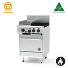 Goldstein Gas 2 Burners, 305 X 520 X 20 mm Griddle, 20'' Gas Fan Forced Oven PF12G220FF-X