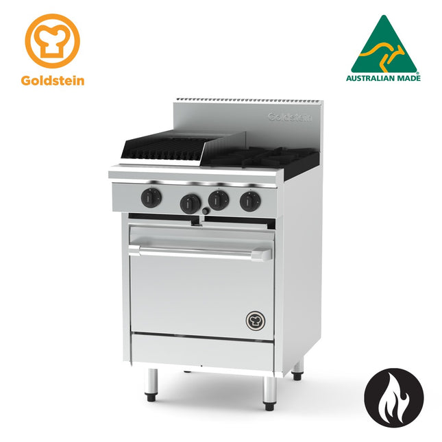 Goldstein Gas 2 Burners, 305 X 510 mm BBQ, 20'' Gas Static Oven PF12Q220-X