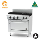 Goldstein Gas 2 Burners, 610 X 510 mm BBQ, 28'' Static Electric Oven PF24Q228E-X