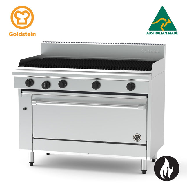 Goldstein Gas Gas Range, 1219 X 510 BBQ, 40'' Fan Forced Gas Oven PF48Q40FF-X
