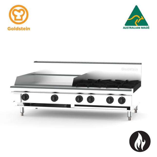 Goldstein Gas 4 Burners, 610 X 520 X 20 mm Griddle PFB24G4-X