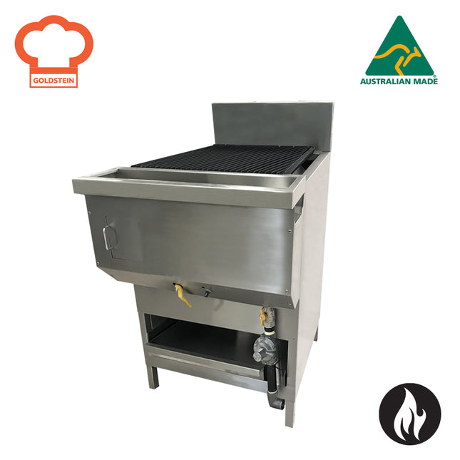 Goldstein Gas 4 Inline Cast Iron Burners, Grill Size 600W X 575D mm RBA-HD4