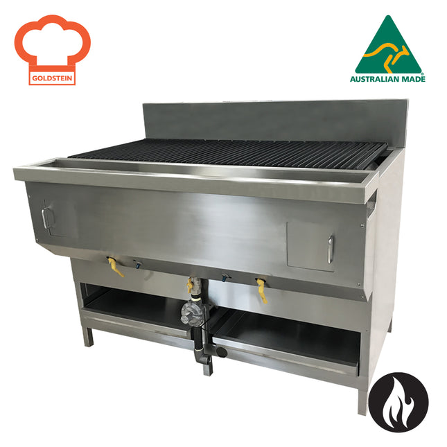 Goldstein Gas 8 Inline Cast Iron Burners, Grill Size 1235W X 575D mm RBAHD