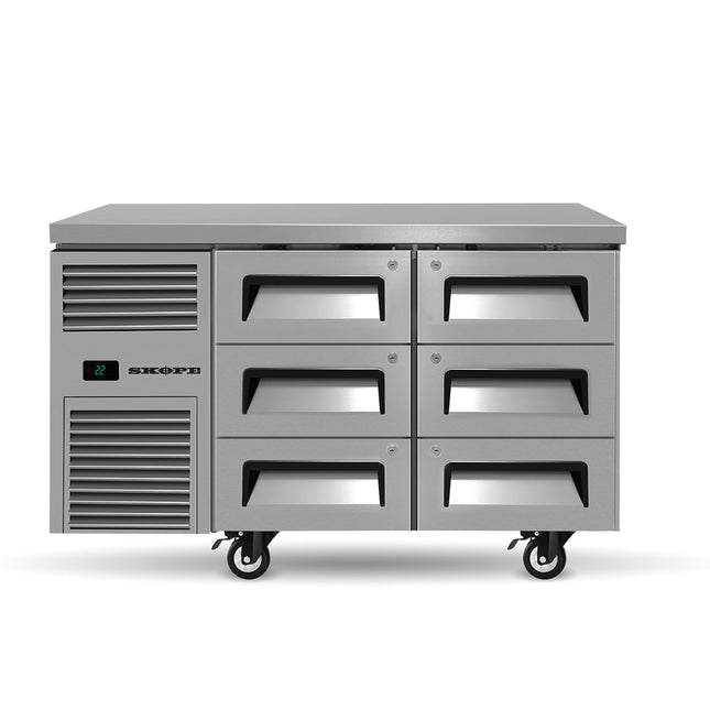 Skope ReFlex 6 Drawer Underbench GN 1/1 Fridge RF7.UBR.2.D6
