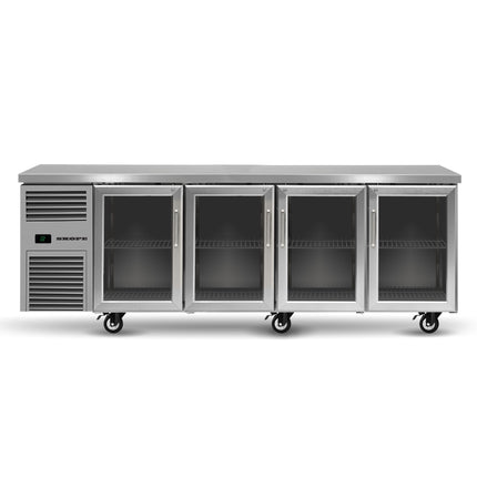 Skope ReFlex 4 Glass Door Underbench GN 1/1 Compatible Fridge RF7.UBR.4.GD