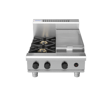Waldorf 800 Series RN8403G-B - 600mm Gas Cooktop – Bench Model