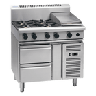 Waldorf 800 Series RNL8603G-RB - 900mm Gas Cooktop Low Back Version – Refrigerated Base