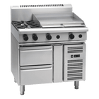 Waldorf 800 Series RNL8606G-RB - 900mm Gas Cooktop Low Back Version – Refrigerated Base