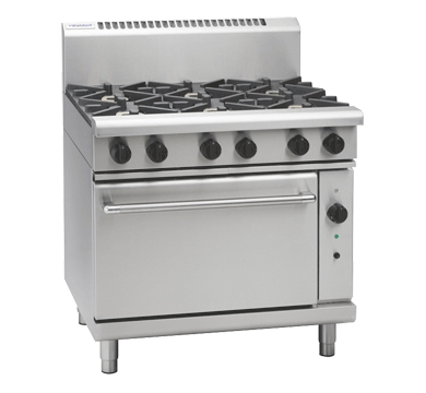 Waldorf 800 Series RNL8610GC - 900mm Gas Range Convection Oven Low Back Version