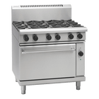 Waldorf 800 Series RNL8619GEC - 900mm Gas Range Electric Convection Oven Low Back Version