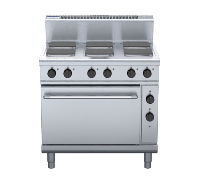 Waldorf 800 Series RN8610SEC - 900mm Electric Sealed Hobs Range Convection Oven