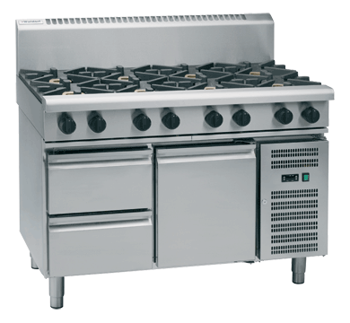 Waldorf 800 Series RNL8800G-RB - 1200mm Gas Cooktop Low Back Version – Refrigerated Base