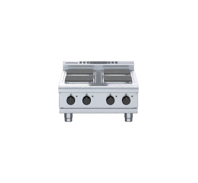 Waldorf 800 Series RNL8400SE-B- 600mm Electric Cooktop Sealed Hobs Low Back Version - Bench Model