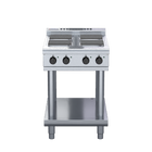 Waldorf 800 Series RNL8400SE-LS- 600mm Electric Cooktop Sealed Hobs Low Back Version - Leg Stand