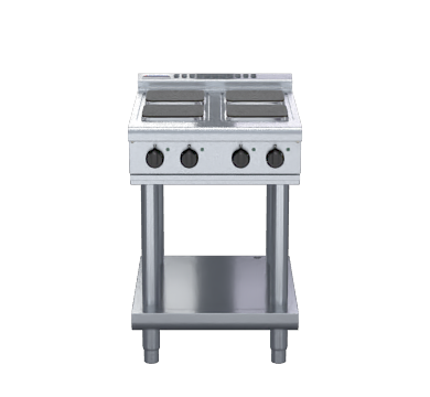 Waldorf 800 Series RNL8400SE-LS- 600mm Electric Cooktop Sealed Hobs Low Back Version - Leg Stand