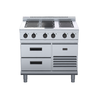 Waldorf 800 Series RNL8600E-RB - 900mm Electric Cooktop Low Back Version – Refrigerated Base