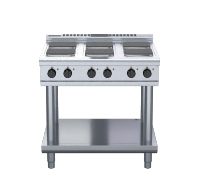 Waldorf 800 Series RNL8600SE-LS - 900mm Electric Cooktop Sealed Hobs Low Back Version - Leg Stand
