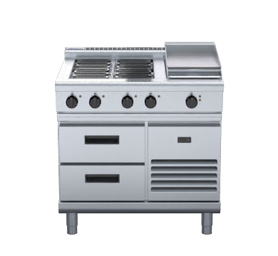 Waldorf 800 Series RNL8603E-RB - 900mm Electric Cooktop Low Back Version – Refrigerated Base