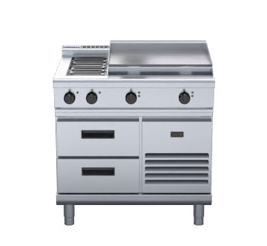 Waldorf 800 Series RNL8606E-RB - 900mm Electric Cooktop Low Back Version – Refrigerated Base