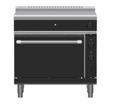 Waldorf Bold RNLB8110GE - 900mm Gas Target Top Electric Static Oven Range