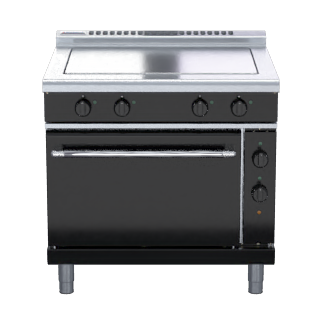 Waldorf bold RNLB8114EC - 900mm Electric Solid Top Convection Oven Range Low Back Version