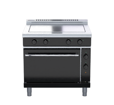 Waldorf Bold RNLB8114E - 900mm Electric Solid Top Static Oven Range Low Back Version