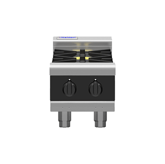 Waldorf Bold RNLB8200G-B - 300mm Gas Cooktop Low Back Version - Bench Model