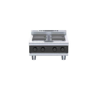 Waldorf Bold RNLB8400SE-B - 600mm Electric Cooktop Sealed Hobs Low Back Version - Bench Model