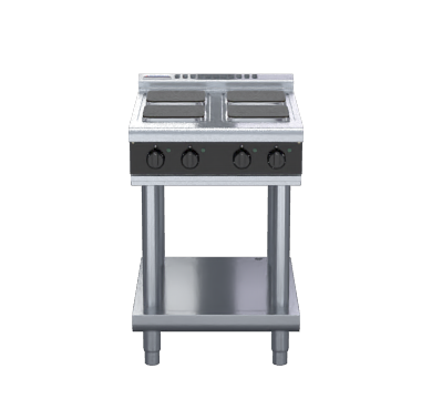 Waldorf Bold RNLB8400SE-LS - 600mm Electric Cooktop Sealed Hobs Low Back Version - Leg Stand