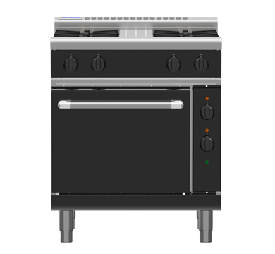 Waldorf Bold RNB8513GE - 750mm Gas Range Electric Static Oven