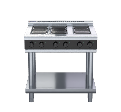 Waldorf Bold RNLB8600E-LS - 900mm Electric Cooktop Low Back Version - Leg Stand