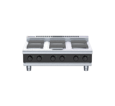 Waldorf Bold RNLB8600SE-B - 900mm Electric Cooktop Sealed Hobs Low Back Version - Bench Model