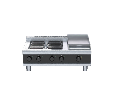Waldorf Bold RNLB8603E-B - 900mm Electric Cooktop Low Back Version - Bench Model