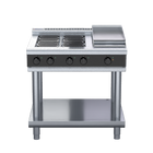 Waldorf Bold RNLB8603E-LS - 900mm Electric Cooktop Low Back Version - Leg Stand