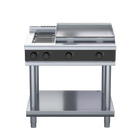 Waldorf Bold RNLB8606E-LS - 900mm Electric Cooktop Low Back Version - Leg Stand