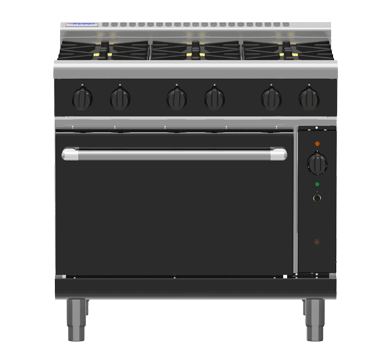 Waldorf Bold RNLB8610GC - 900mm Gas Range Convection Oven Low Back Version