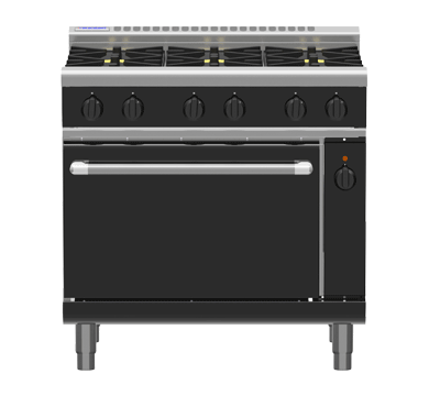 Waldorf Bold RNB8613GEC - 900mm Gas Range Electric Convection Oven