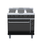 Waldorf Bold RNLB8610SEC - 900mm Electric Sealed Hobs Range Convection Oven Low Back Version