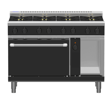 Waldorf Bold RNLB8819GEC - 1200mm Gas Range Electric Convection Oven Low Back Version